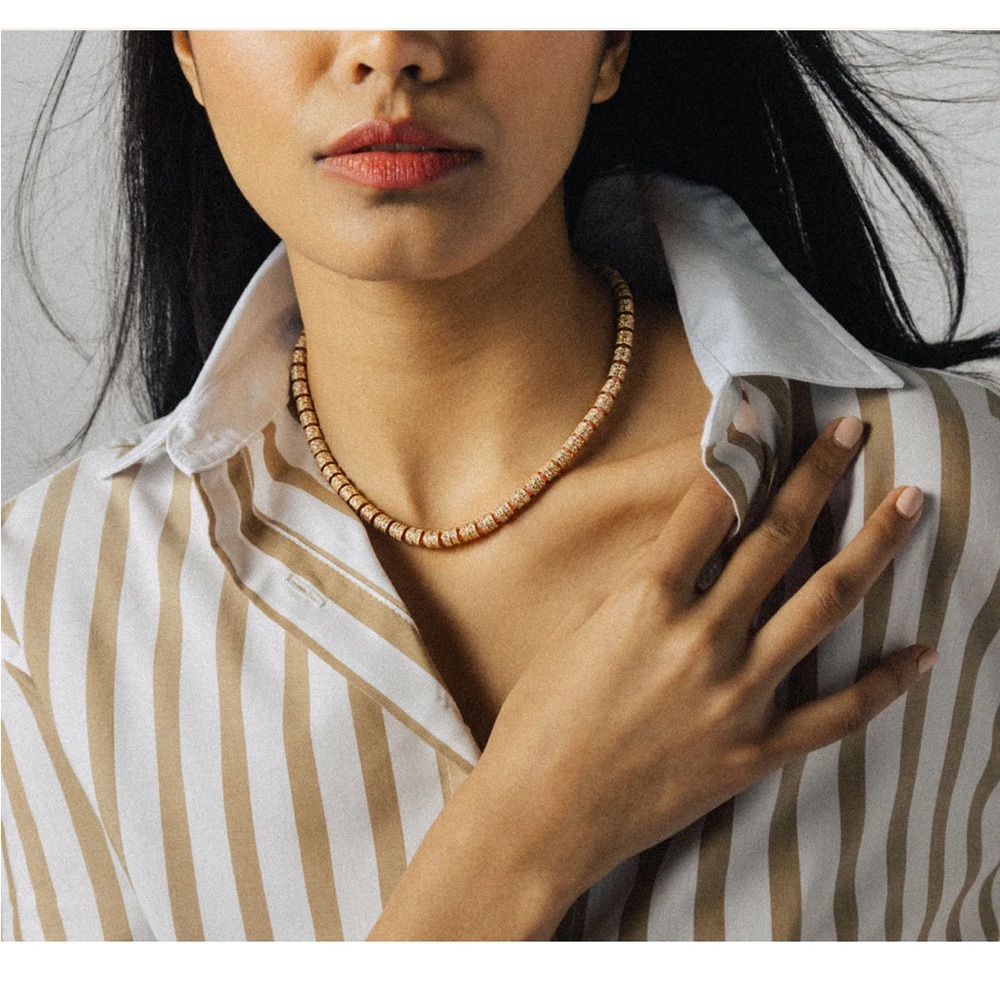 Loren Hope Manon Slider Necklace in Coral